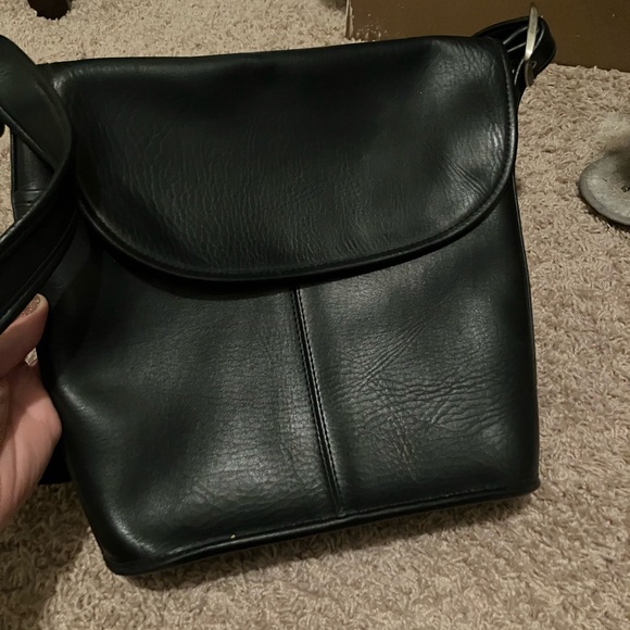 Coach Handbags - Coach Black Leather Shoulder Bag